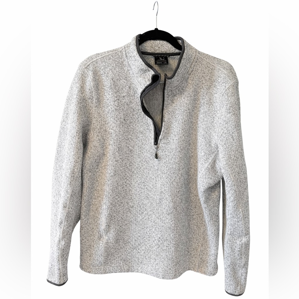 ZeroXposur Men's Light Heather Gray Quarter-Zip Sweater
